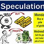 Image result for Speculation Stock Meaning