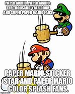 Image result for Super Paper Mario Memes