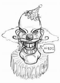 Image result for Creepy Scary Clowns Drawings