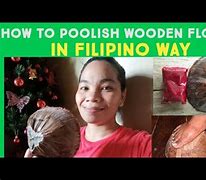 Image result for Polishing the Floor with Coconut Husk