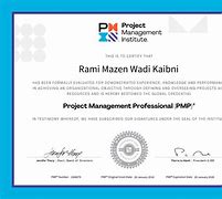 Image result for PMP Certificate Example
