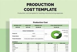 Image result for Manufacturing Cost Sheet Template