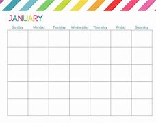 Image result for Reusable January Calendar