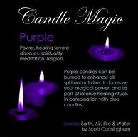 Image result for Purple Candle Spells