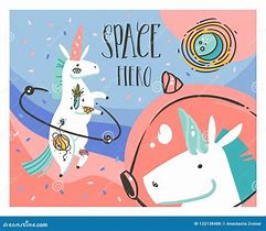 Image result for Unicorn Astronaut Background