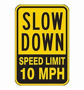 Image result for Slow Down Signs for Street