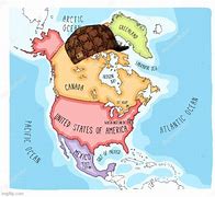 Image result for Canada USA Map Memes