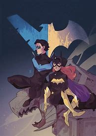 Image result for Nightwing and Batgirl Art
