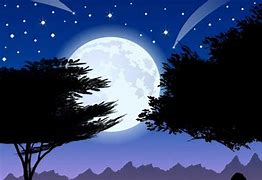Image result for Moon in the Sky Cartoon