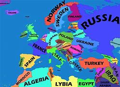 Image result for Europe Map Coloured