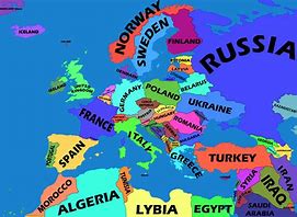 Image result for Europe Map Colored