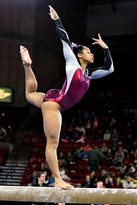 Image result for Gymnastics Poses On Beam