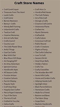 Image result for Art and Craft Names for a Business