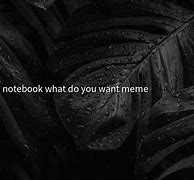 Image result for The Notebook What Do You Want Meme