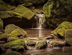 Image result for Mossy Rock Waterfall