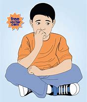 Image result for Worried Boy Cartoon