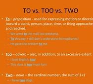 Image result for Also vs Too
