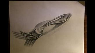 Image result for 3D Sketch of a Fork