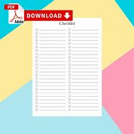 Image result for Editable Checklist