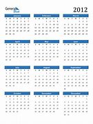 Image result for Current Calendar 2012