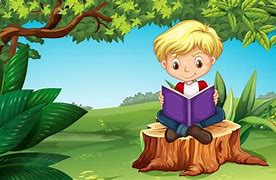 Image result for Cartoon Boy Reading Book