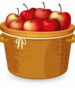Image result for Basket of Apple's Cartoon