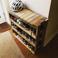 Image result for Wood Pallet Shoe Rack DIY
