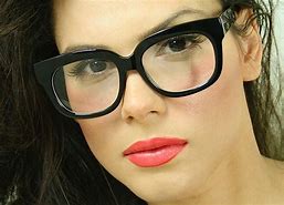 Image result for Women Black Glasses