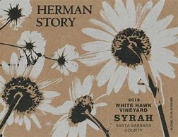 Image result for Herman Story Syrah White Hawk