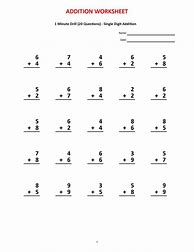 Image result for Math Drills Addition Worksheets