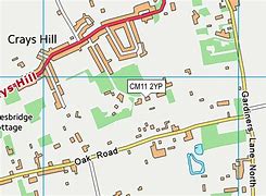 Image result for CM11 Postcode Map