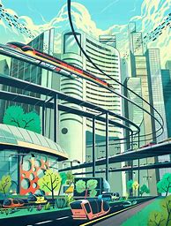 Image result for Cool Future City in Background