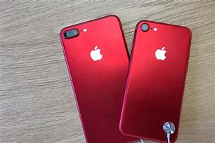 Image result for O Phone 7 Red vs iPhone 8 Red