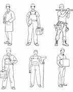 Image result for Construction Worker Drawing