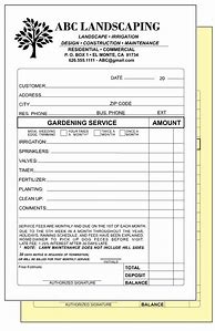 Image result for Gardening Invoice Template