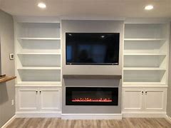 Image result for TV Fireplace and Bar Wall Unit