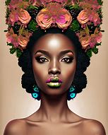 Image result for Beautiful Black Queen with Crown