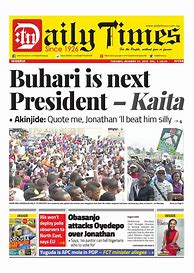 Image result for Nigeria Newspapers Cover Design