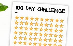 Image result for 100 Day Challenge Tracker