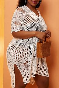 Image result for White Plus Size Beach Dresses