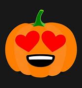 Image result for Heart Eyes. Emoji Pumpkin