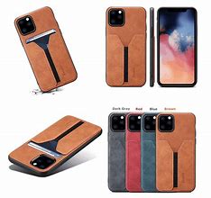 Image result for Leather iPhone 11 Case with Card Holder