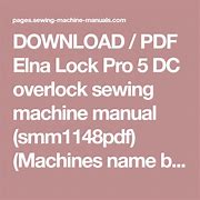 Image result for Elna 7000 Sewing Machine Manual