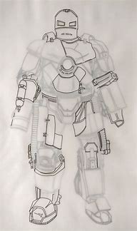 Image result for Iron Man Mark 1 Sketch