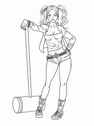 Image result for Harley Quinn Coloring Pages