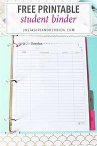 Image result for Free Printable Notebook Planner