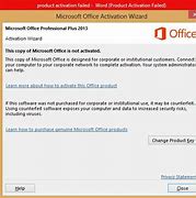 Image result for Microsoft Office Not Activated