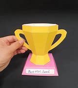 Image result for Paper Trophy Template 3D