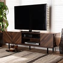 Image result for 6Ft Long Walnut TV Stand