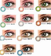 Image result for Contact Lens Colour Chart